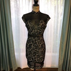 DRESS BLACK SHEER LACE